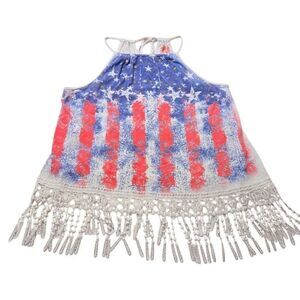 Patriotic tank top shirt XL juniors